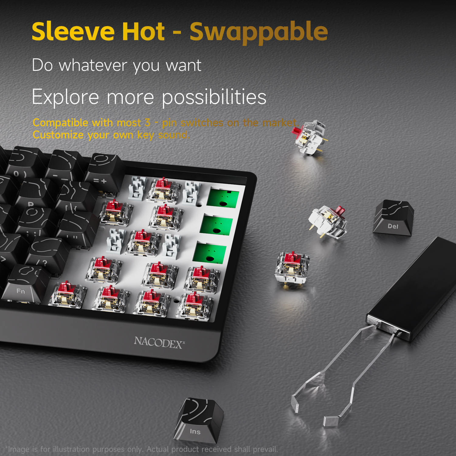 AJAZZ NK68V2 Single-Mode Wired - Gaming Keyboard Blue Switches avaliação e preço