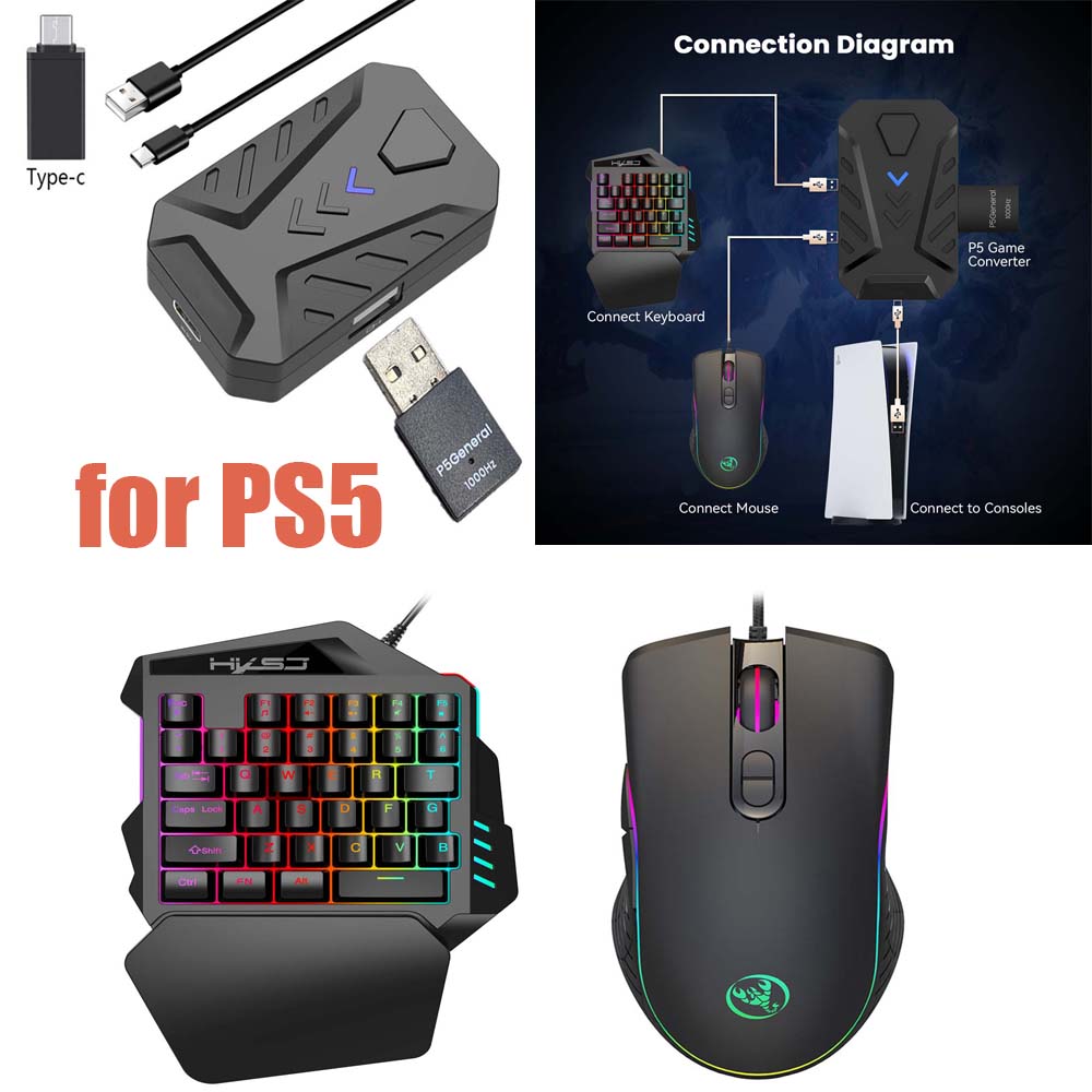 for PS5 Gaming Keyboard Mouse  - Gaming Keyboard Types avaliação e preço