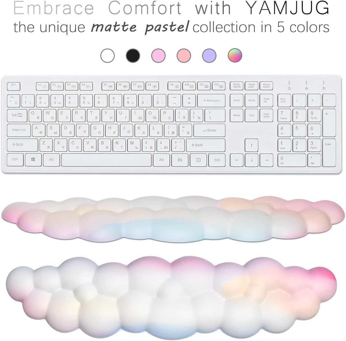 Ergonomic Cloud Wrist Rest wit - Gaming Keyboard Types avaliação e preço