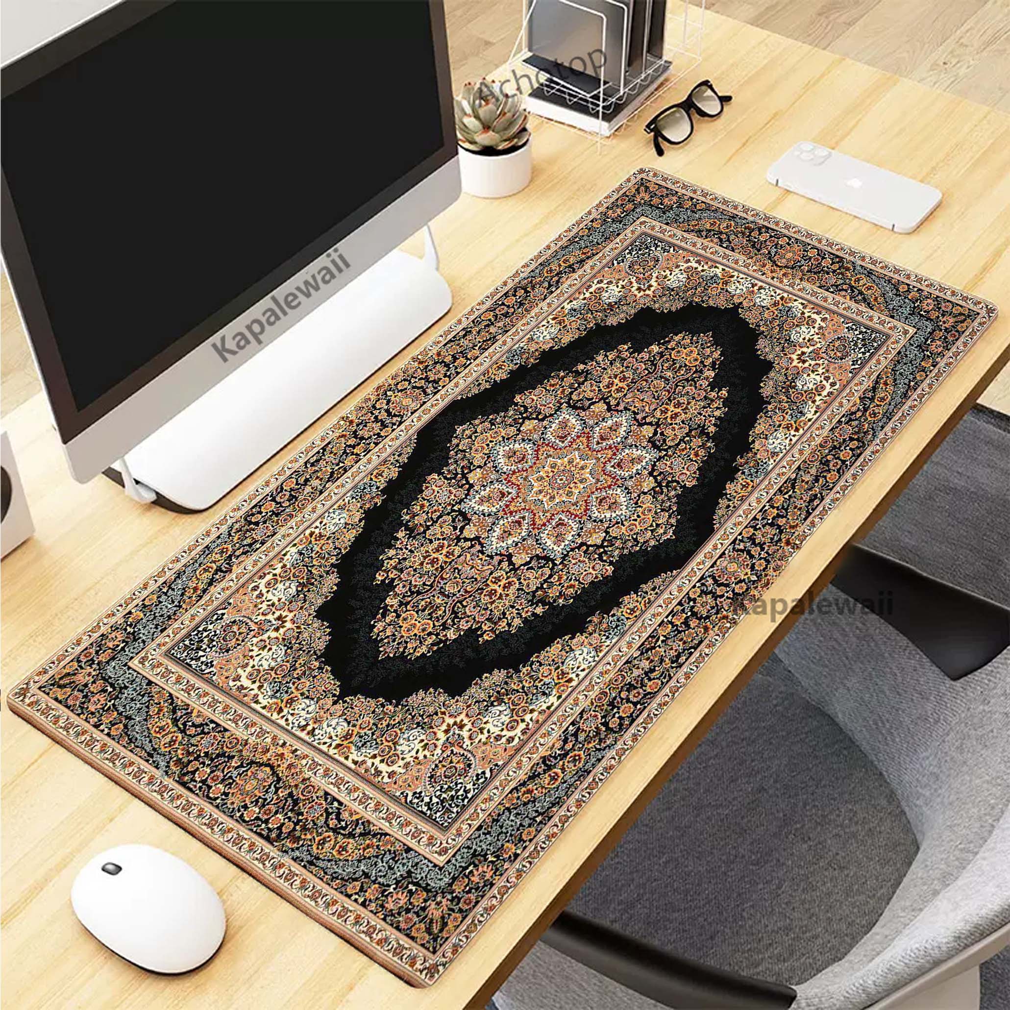 Retro Persian Carpet Mouse Pad - Gaming Keyboard Hand avaliação e preço
