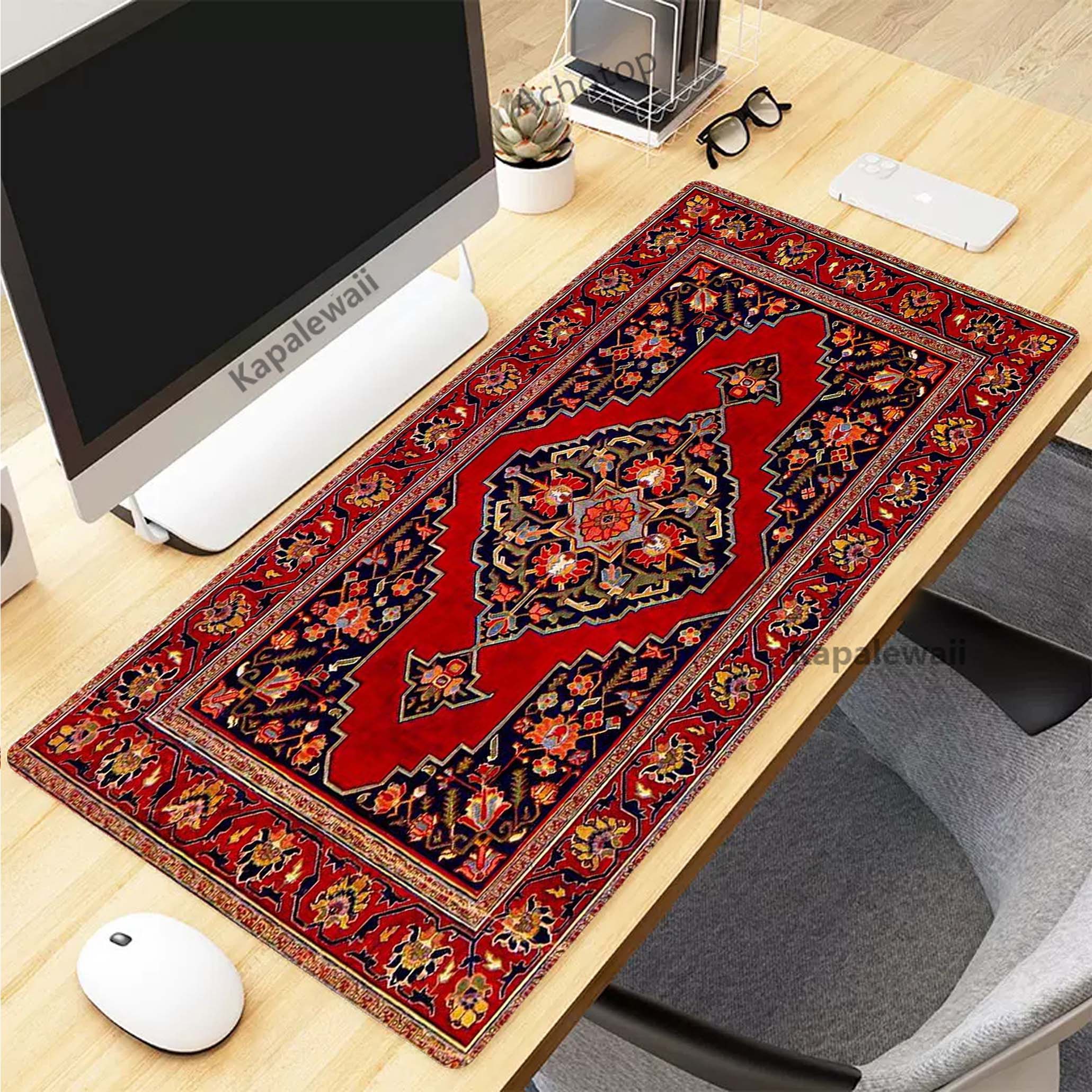 Retro Persian Carpet Mouse Pad - Gaming Keyboard Hand avaliação e preço