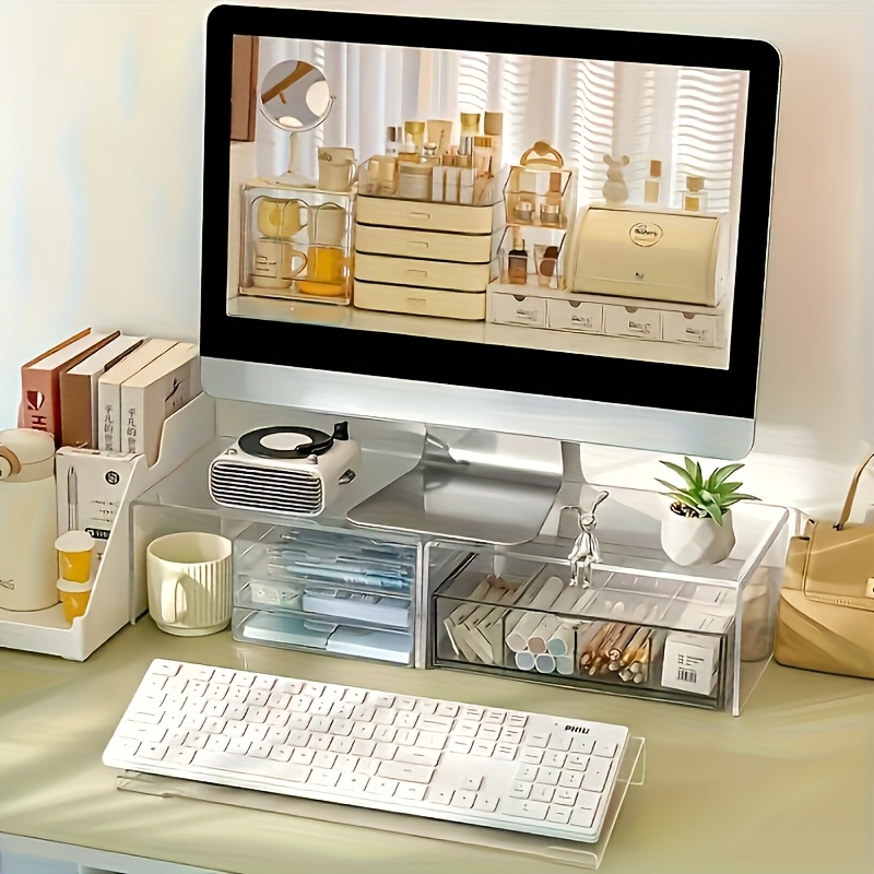 Acrylic keyboard stand, transp - Keyboard Gaming Transparent avaliação e preço
