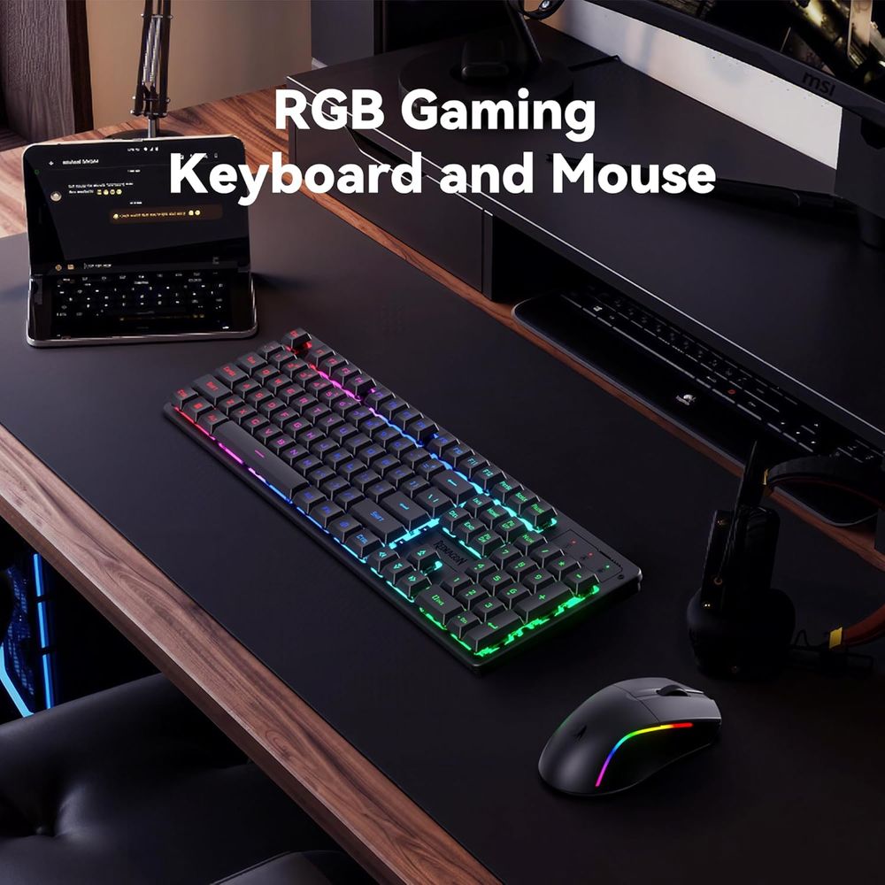 Wireless RGB Gaming Keyboard a - Gaming Keyboard And Mouse Combo Wireless avaliação e preço