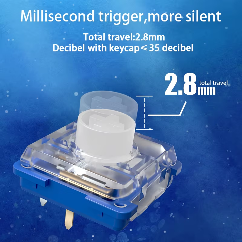 Kailh Deep Sea Silent Mini Hit - Gaming Keyboard Mini avaliação e preço
