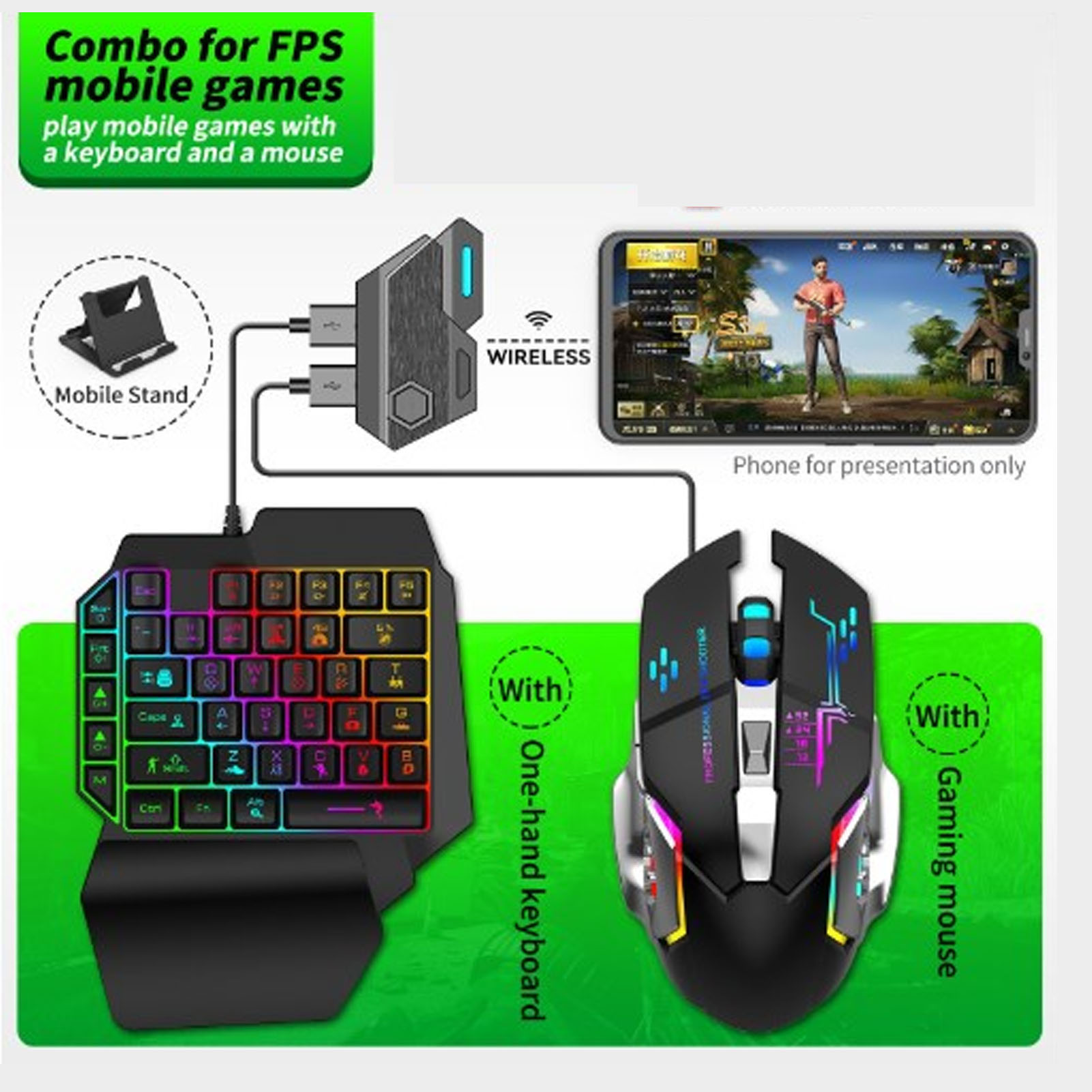 Keyboard Mouse Converter Set R - Gaming Keyboard Mouse Set avaliação e preço
