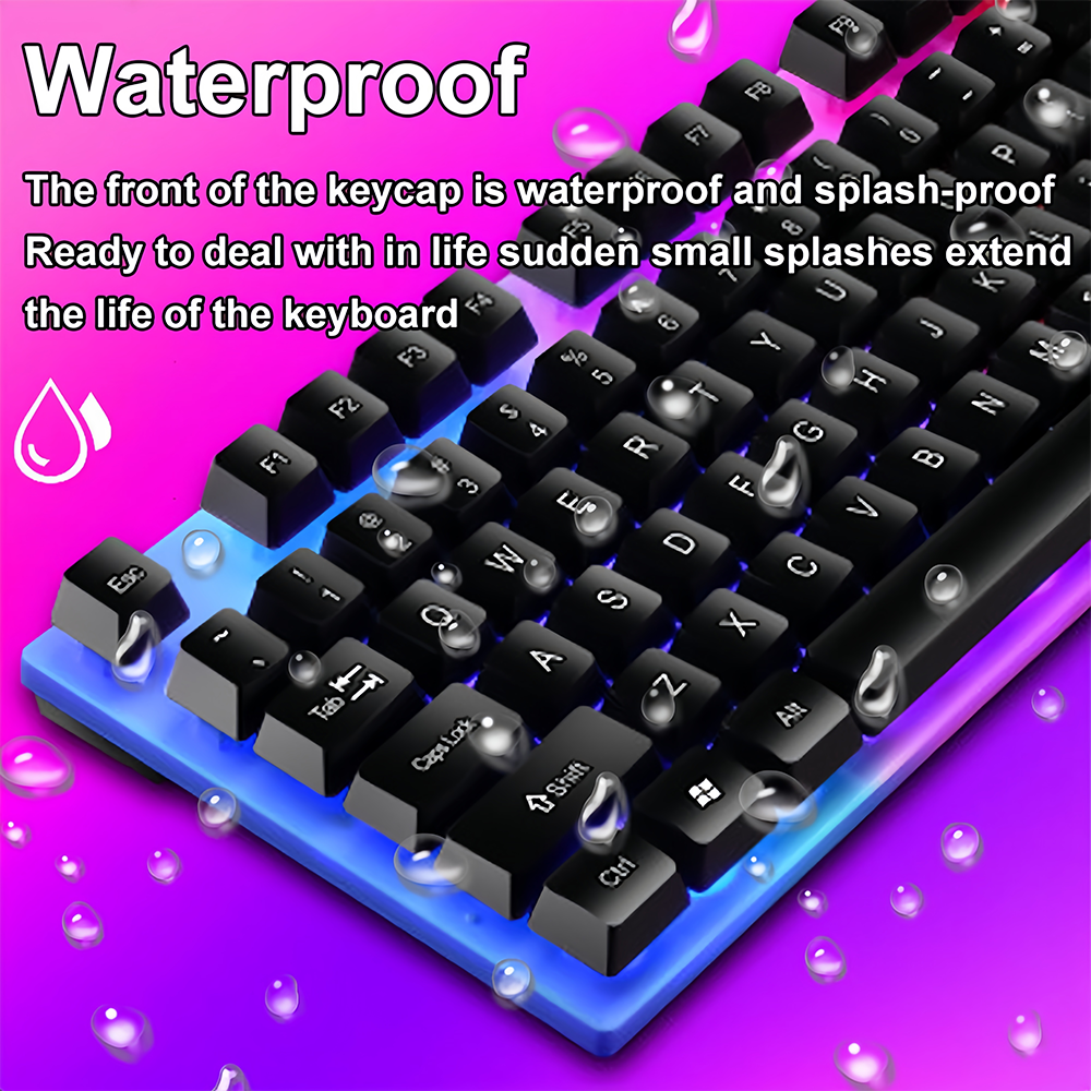 KEBIDUMEI USB Wired Keyboard R - Gaming Keyboard Blue Switches avaliação e preço