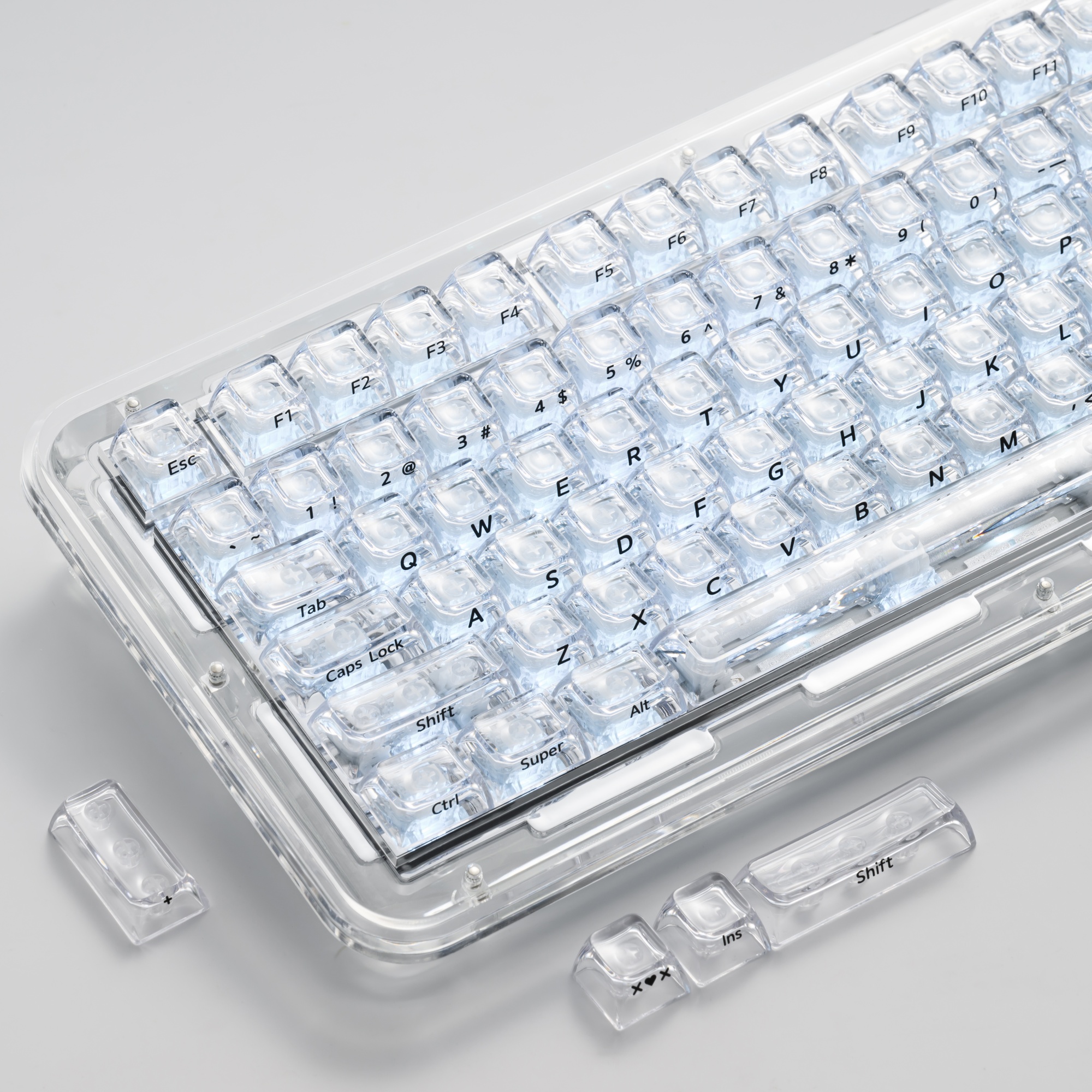 XVX Crystal Transparent SA Pro - Keyboard Gaming Transparent avaliação e preço