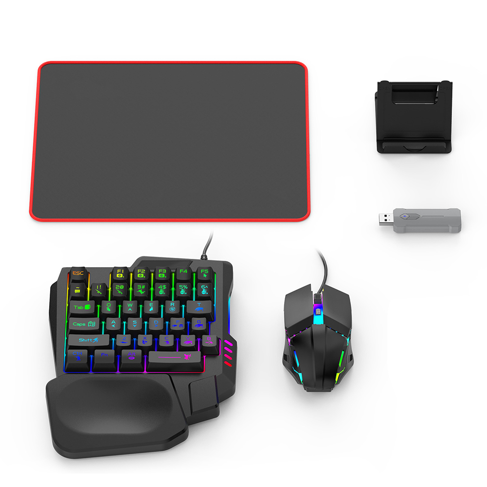 5 in 1 Mobile Game Converter K - Gaming Keyboard Mouse Set avaliação e preço