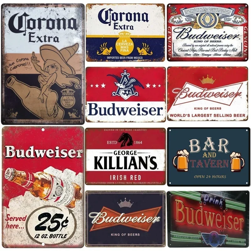 Metal Tin Poster Beer Metal Si - Brass Weight Plate avaliação e preço