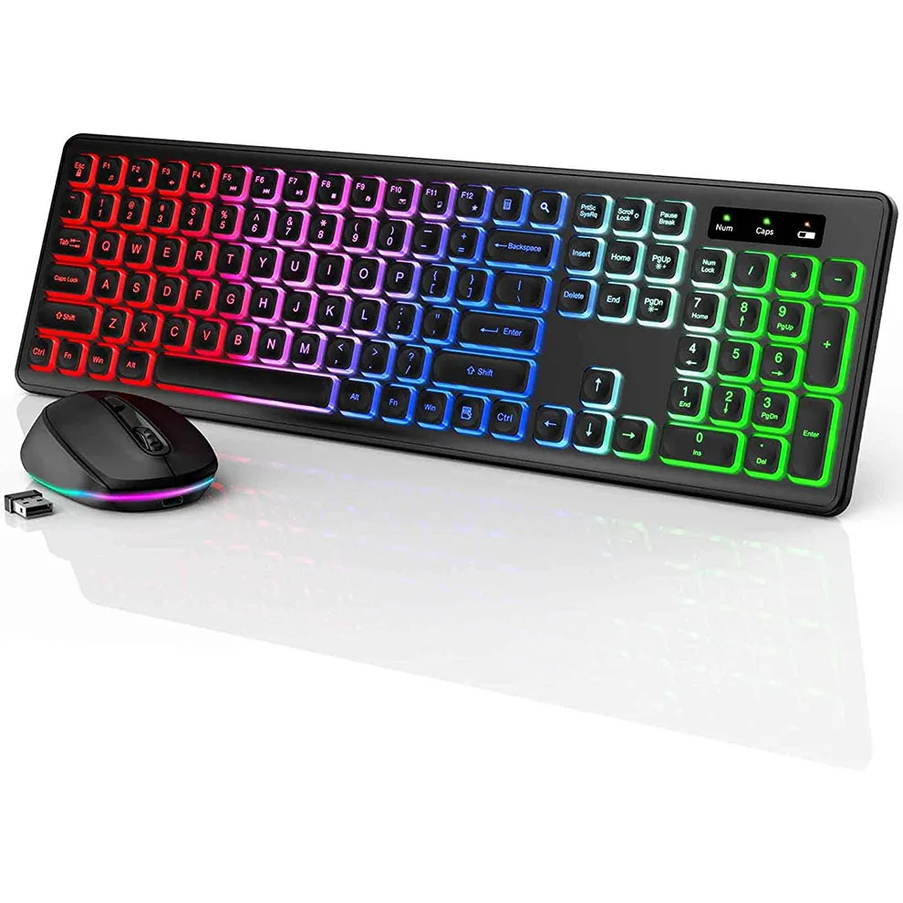Wireless Keyboard and Mouse Co - Gaming Keyboard And Mouse Combo Wireless avaliação e preço