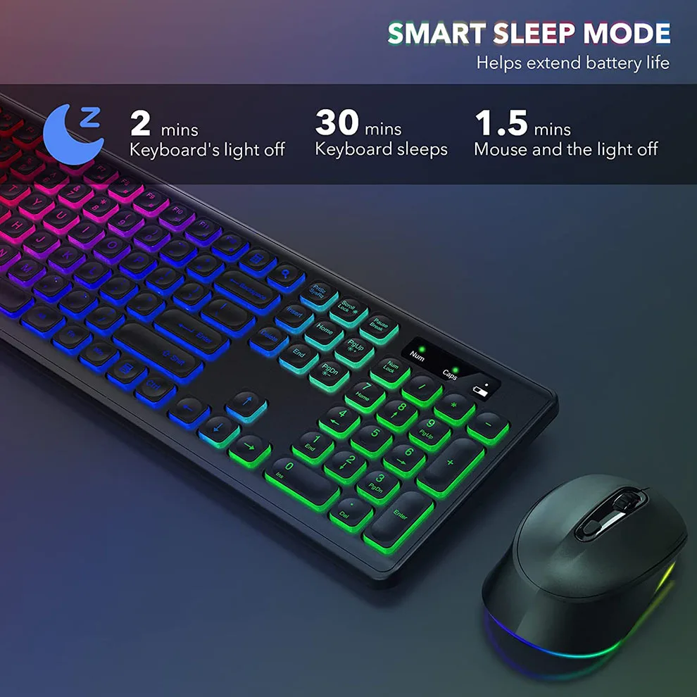 Wireless Keyboard and Mouse Co - Gaming Keyboard And Mouse Combo Wireless avaliação e preço