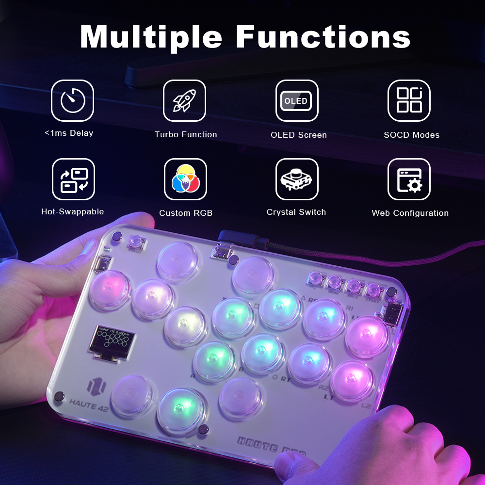 Haute42 Arcade Joystick Hitbox - Gaming Keyboard Mini avaliação e preço