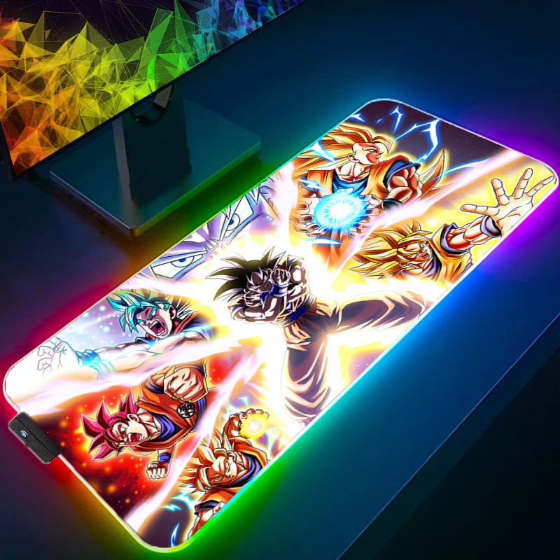 LED Mouse pad Dragon Ball Comp - Gaming Keyboard He avaliação e preço