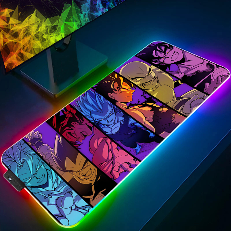 LED Mouse pad Dragon Ball Comp - Gaming Keyboard He avaliação e preço