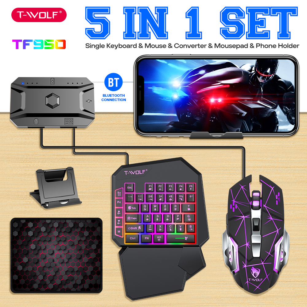 NEW HOT Game Artifact OneHande - Gaming Keyboard Mouse Set avaliação e preço