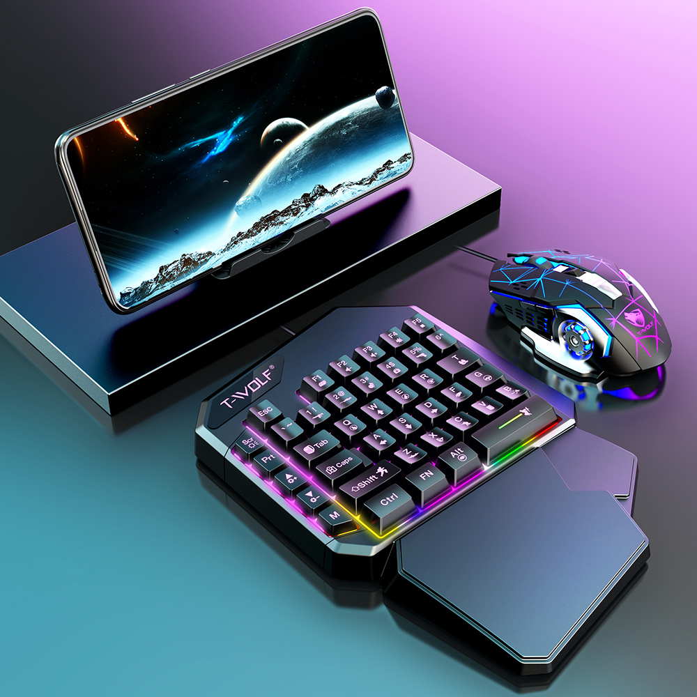 NEW HOT Game Artifact OneHande - Gaming Keyboard Mouse Set avaliação e preço