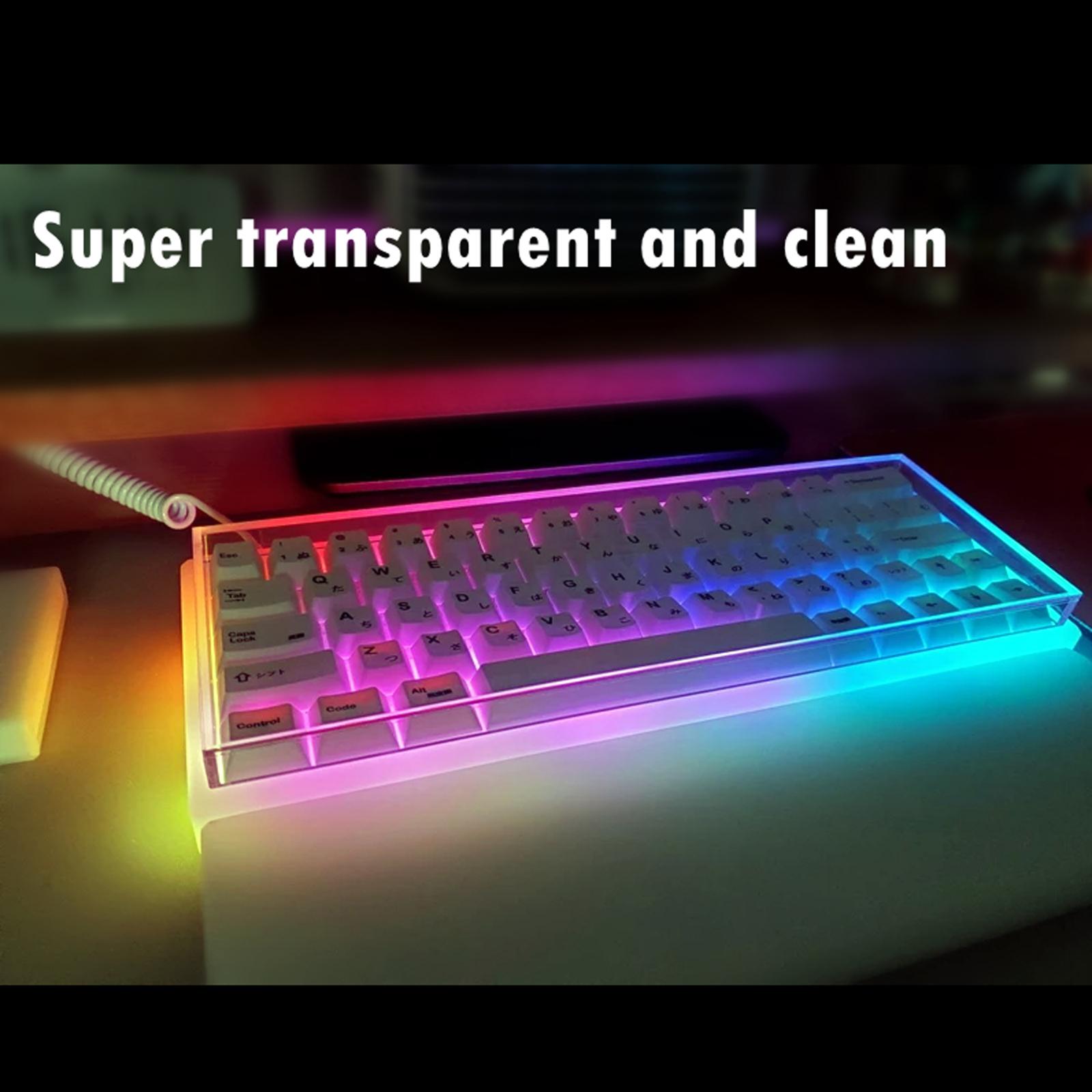 Acrylic Mechanical Keyboard Du - Keyboard Gaming Transparent avaliação e preço