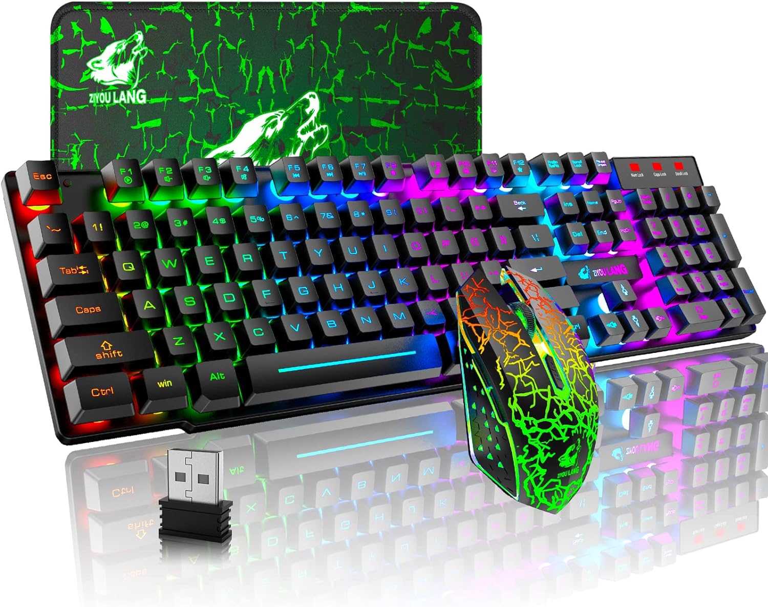 MAMBASNAKE x ZIYOU LANG T3 Wir - Gaming Keyboard And Mouse Combo Wireless avaliação e preço