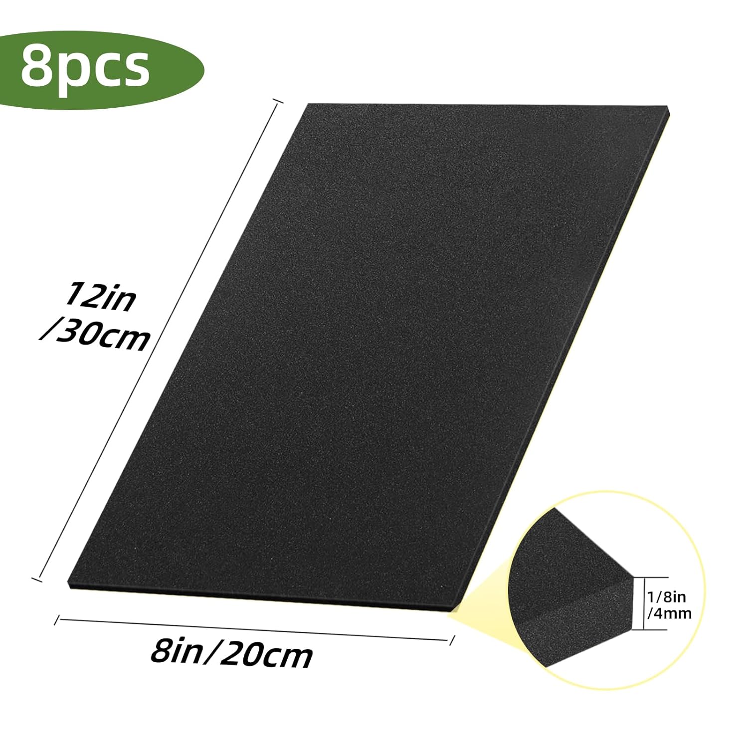 8 Pcs 12x8x1/8in Closed Cell N - Foam Dampener Sheet avaliação e preço