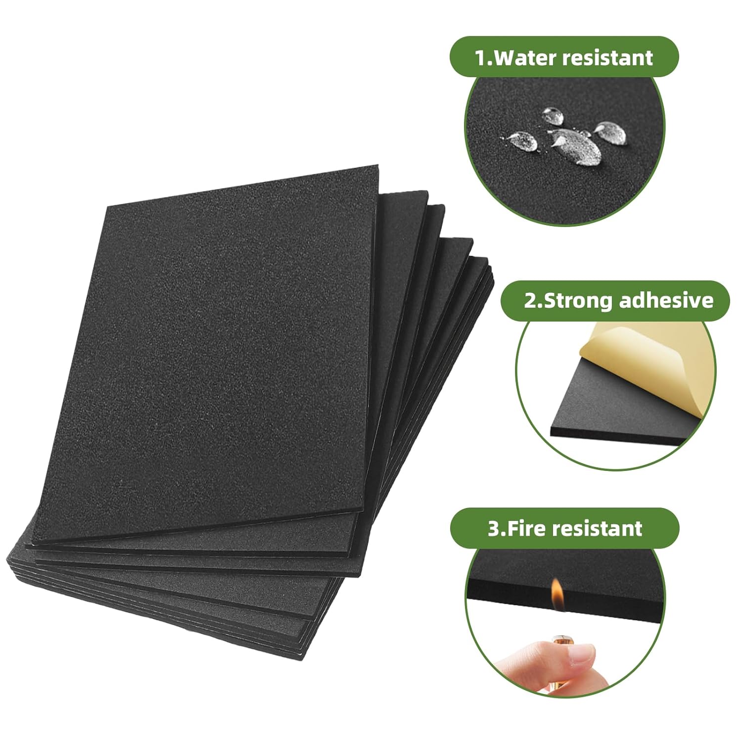 8 Pcs 12x8x1/8in Closed Cell N - Foam Dampener Sheet avaliação e preço