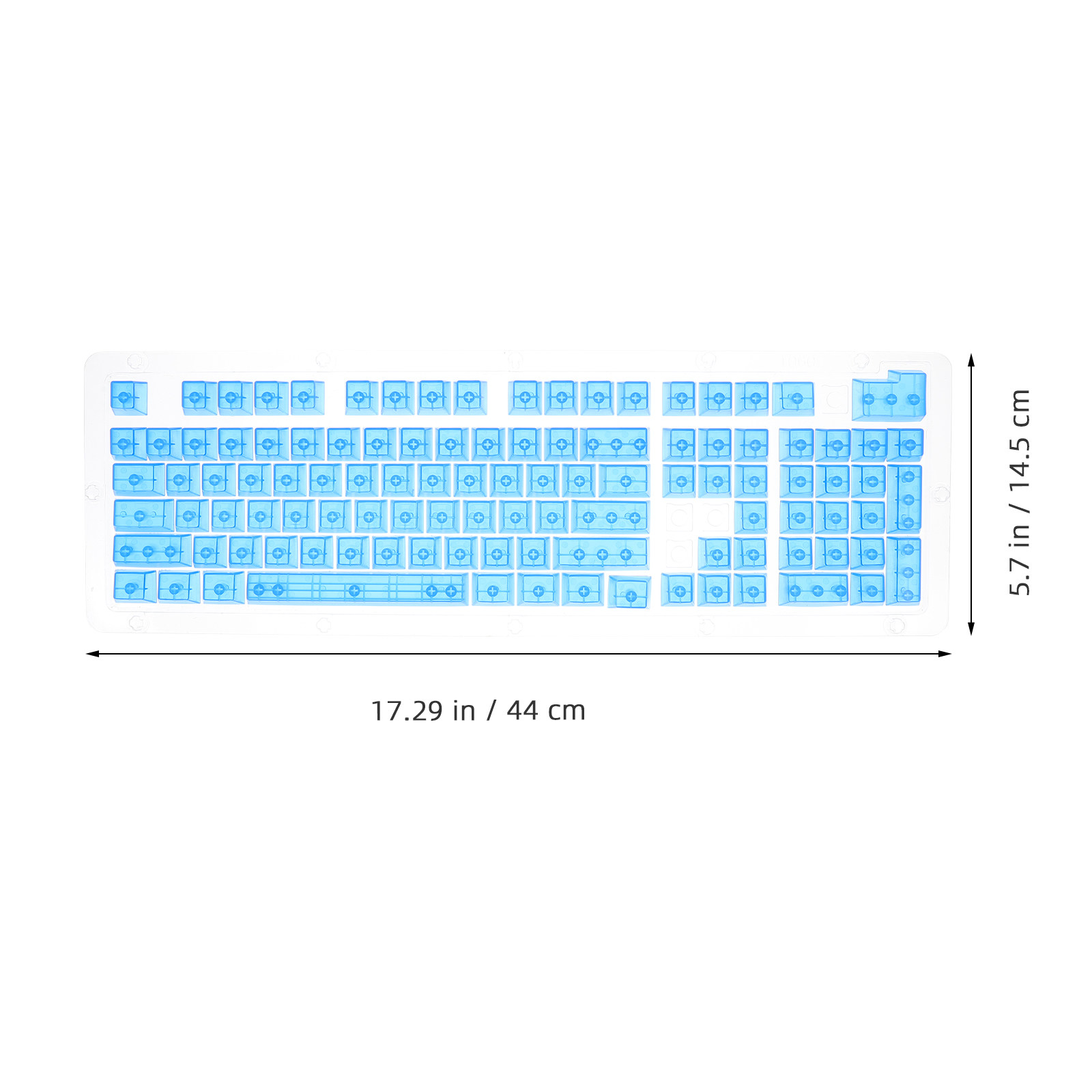 1Set Transparent Crystal Keyca - Keyboard Gaming Transparent avaliação e preço
