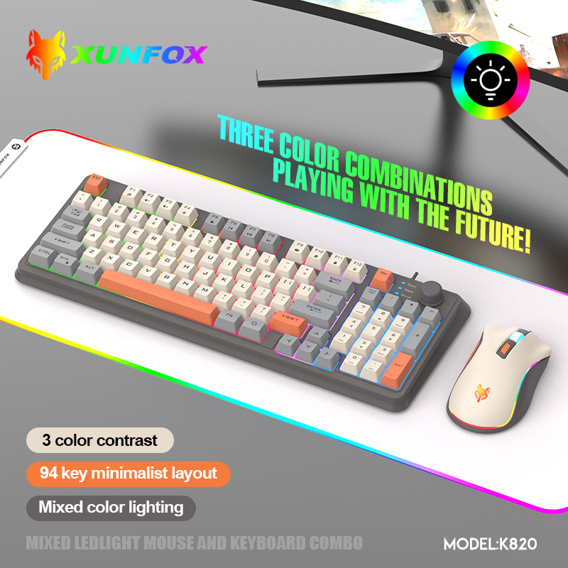 K820 USB Wired Game Keyboard M - Gaming Keyboard And Mouse Combo Wireless avaliação e preço