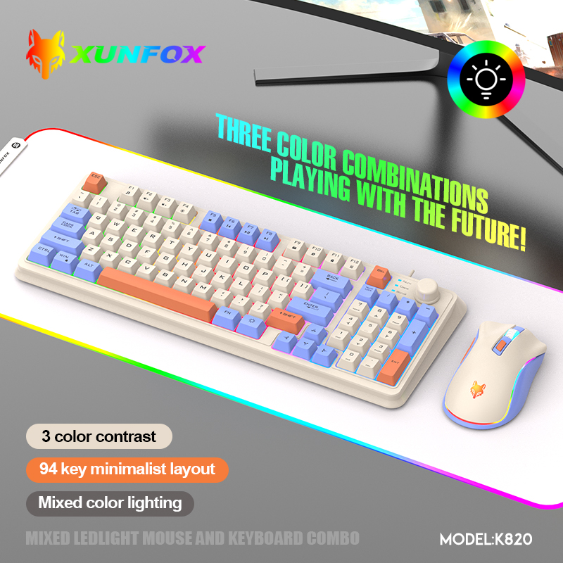 K820 USB Wired Game Keyboard M - Gaming Keyboard And Mouse Combo Wireless avaliação e preço