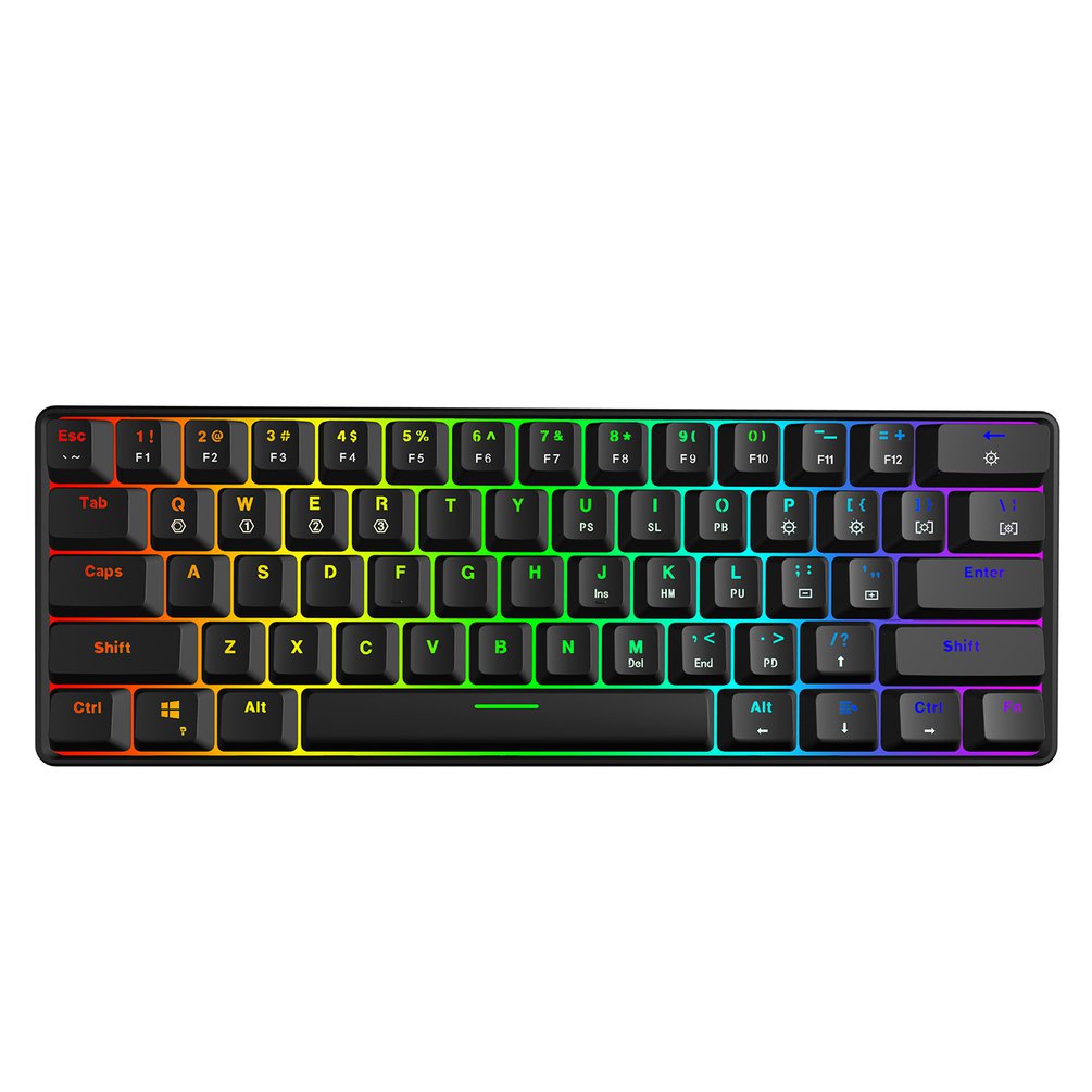 SKYLOONG GK61 Mini Portable 60 - Keyboard Gaming Transparent avaliação e preço