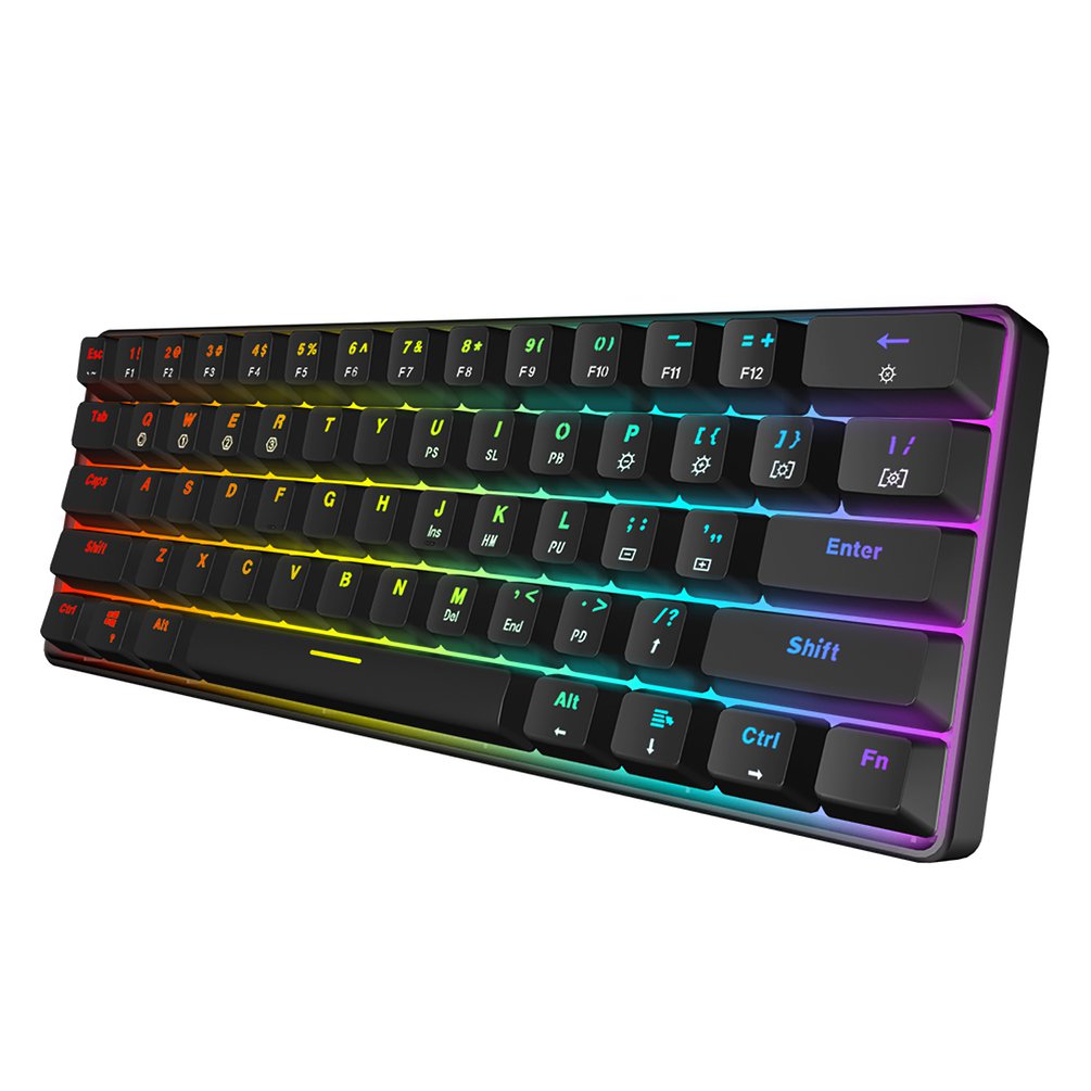 SKYLOONG GK61 Mini Portable 60 - Keyboard Gaming Transparent avaliação e preço