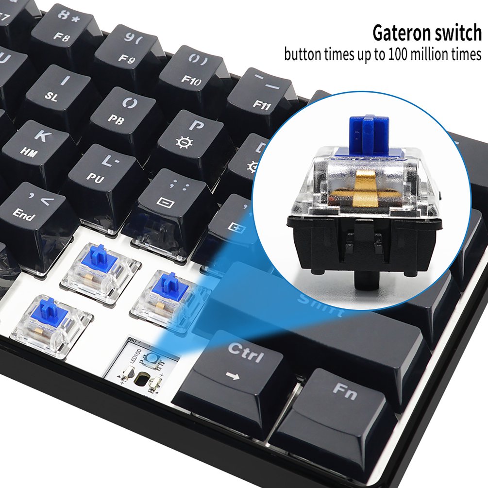 SKYLOONG GK61 Mini Portable 60 - Keyboard Gaming Transparent avaliação e preço