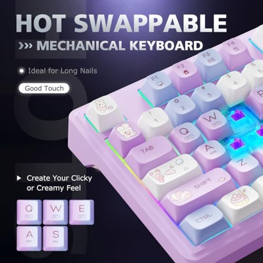 Gaming keyboard with number pa - Gaming Keyboard Thocky avaliação e preço