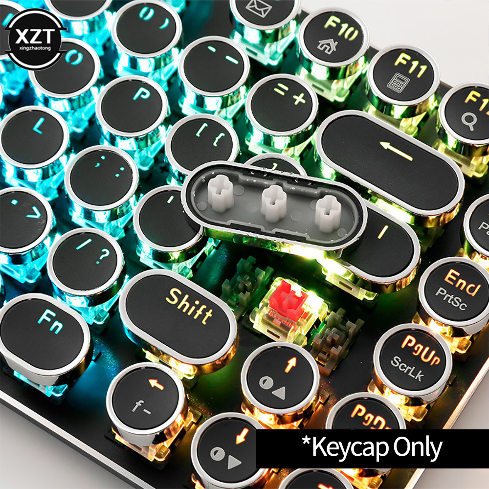 Round Mechanical Keycaps Repla - Gaming Keyboard Blue Switches avaliação e preço