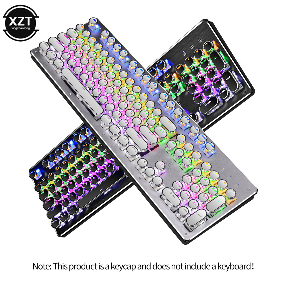 Round Mechanical Keycaps Repla - Gaming Keyboard Blue Switches avaliação e preço