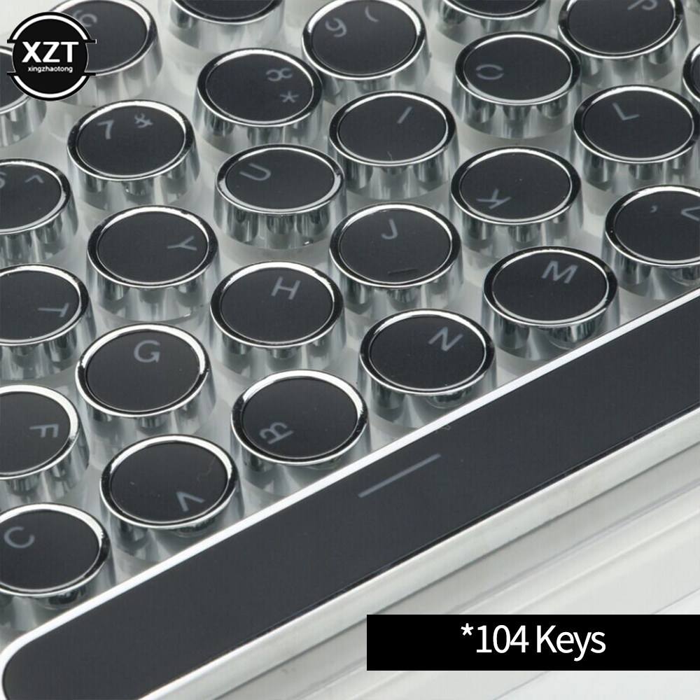 Round Mechanical Keycaps Repla - Gaming Keyboard Blue Switches avaliação e preço