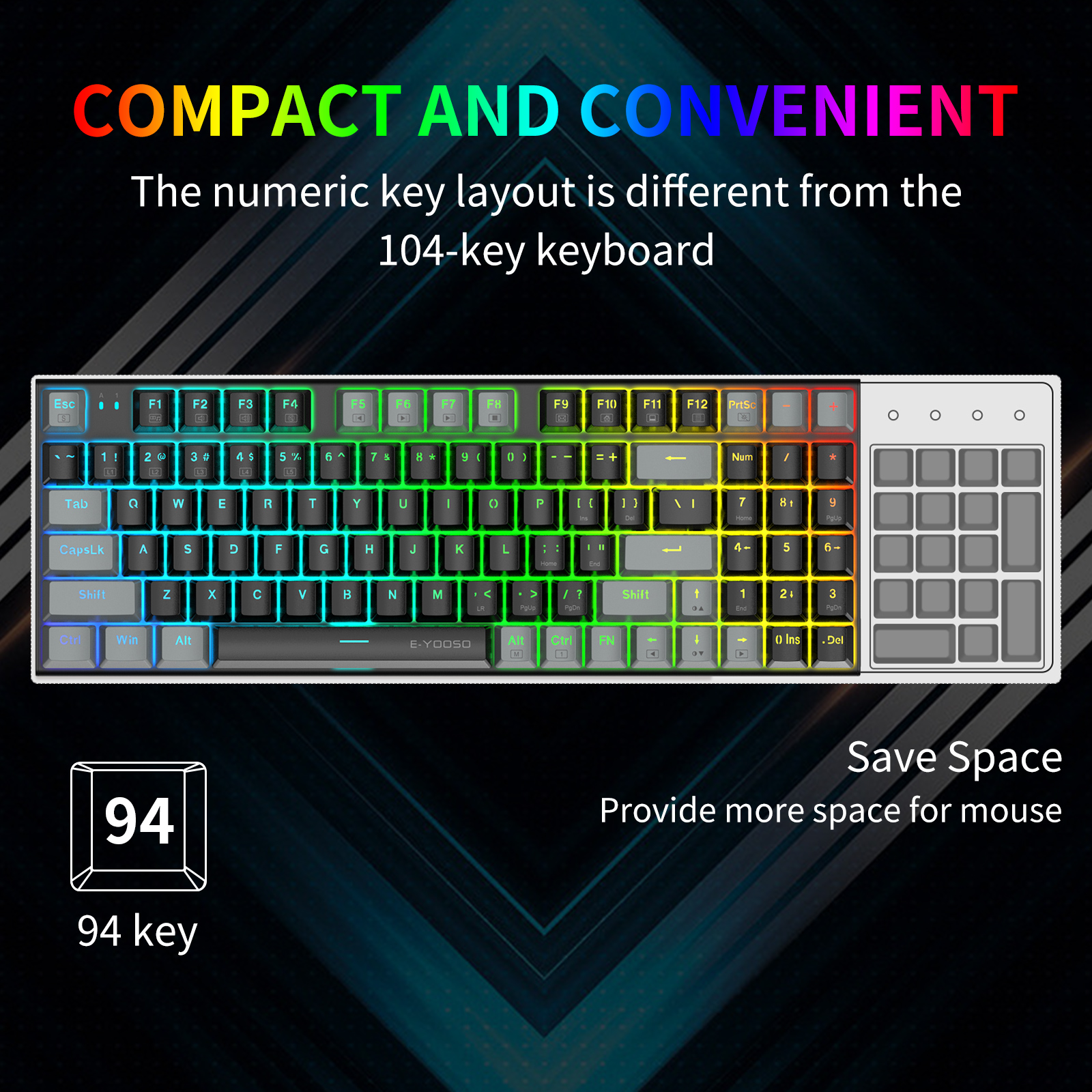 E-YOOSO Z-19 Mechanical Gaming - Gaming Keyboard E Yooso avaliação e preço