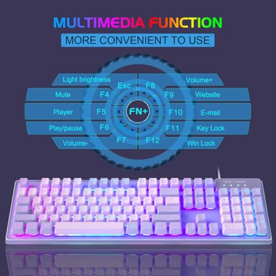 Gaming Keyboard and Mouse Comb - Gaming Keyboard And Mouse Combo Wireless avaliação e preço