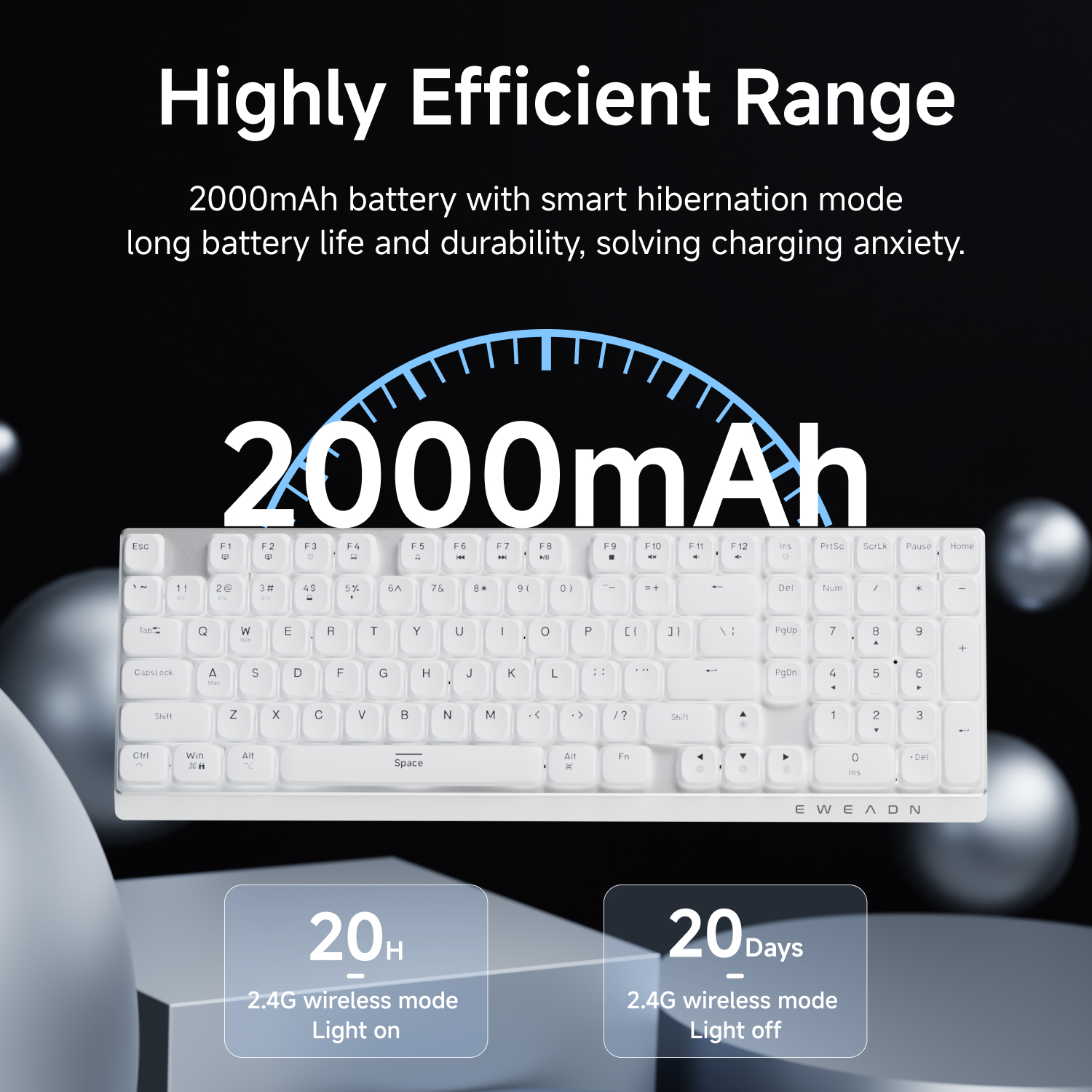 EWEADN Wireless Low-Profile Me - Gaming Keyboard Top avaliação e preço