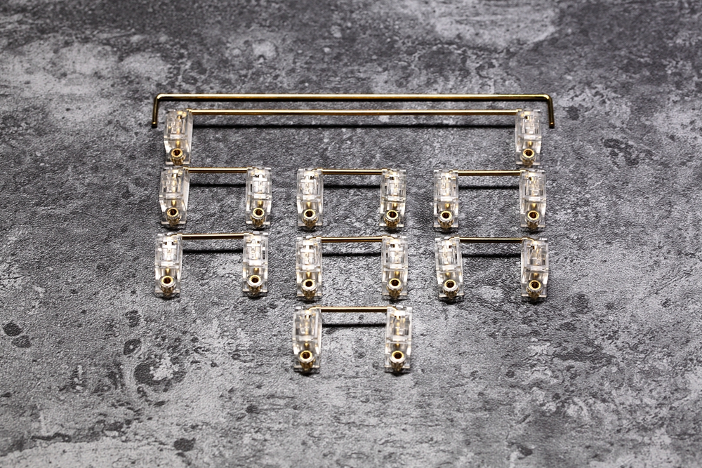 Everglide Transparent Gold Pla - Keyboard Gaming Transparent avaliação e preço