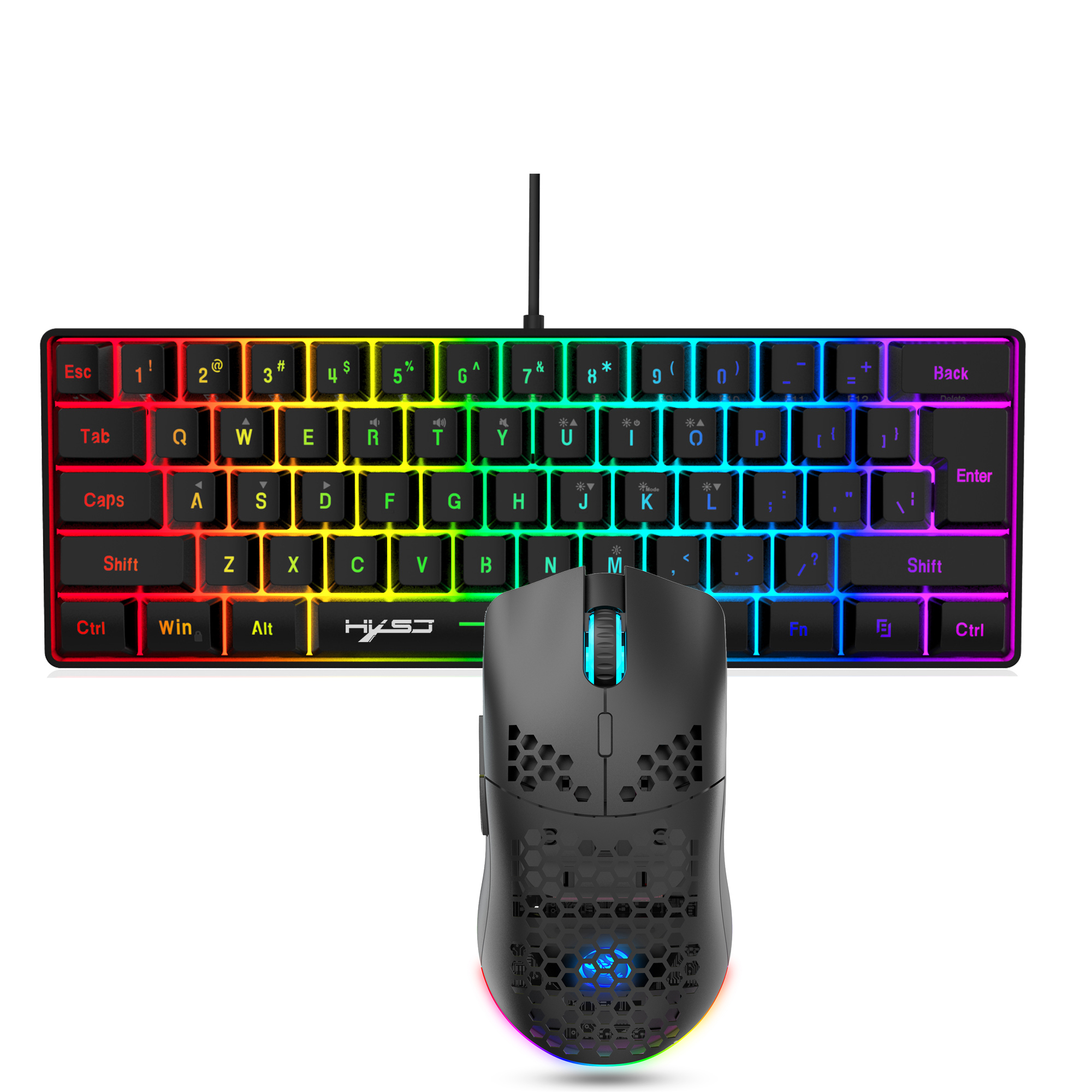 Hot sale 60% mini portable gam - Gaming Keyboard And Mouse Combo Wireless avaliação e preço