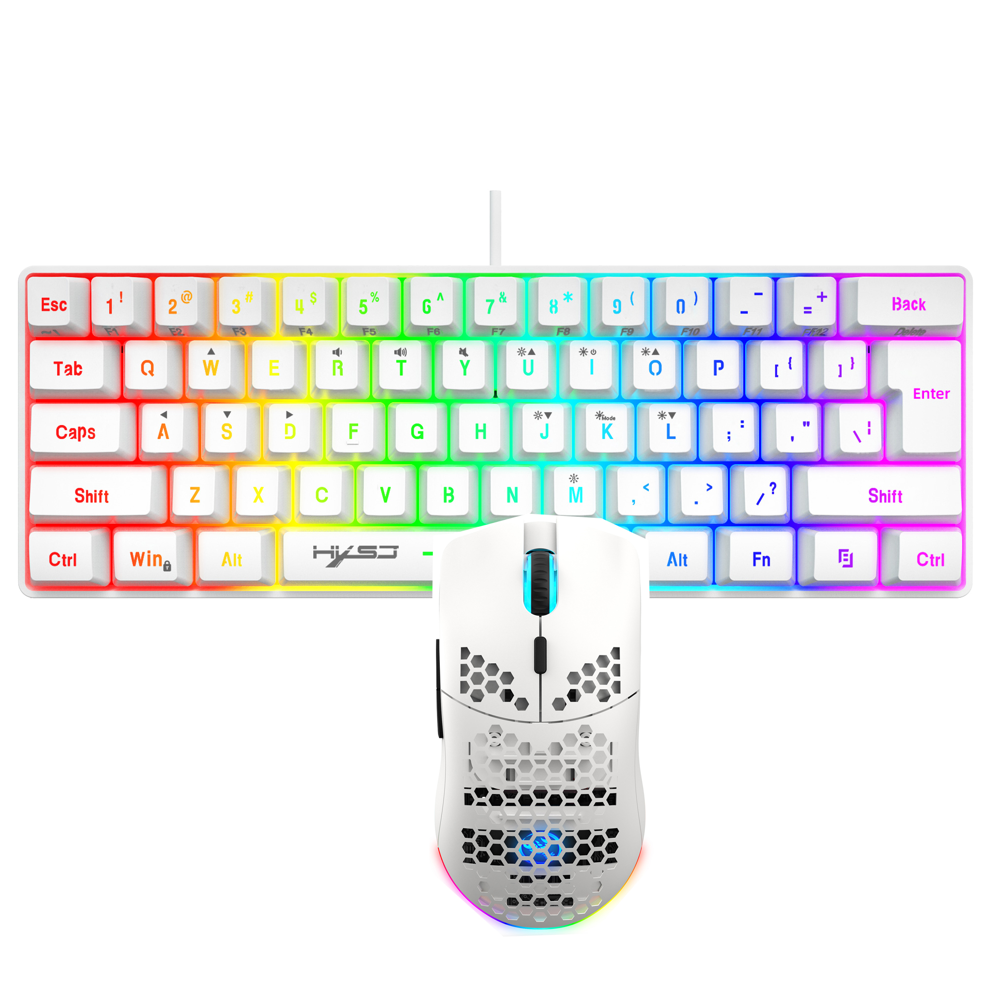 Hot sale 60% mini portable gam - Gaming Keyboard And Mouse Combo Wireless avaliação e preço
