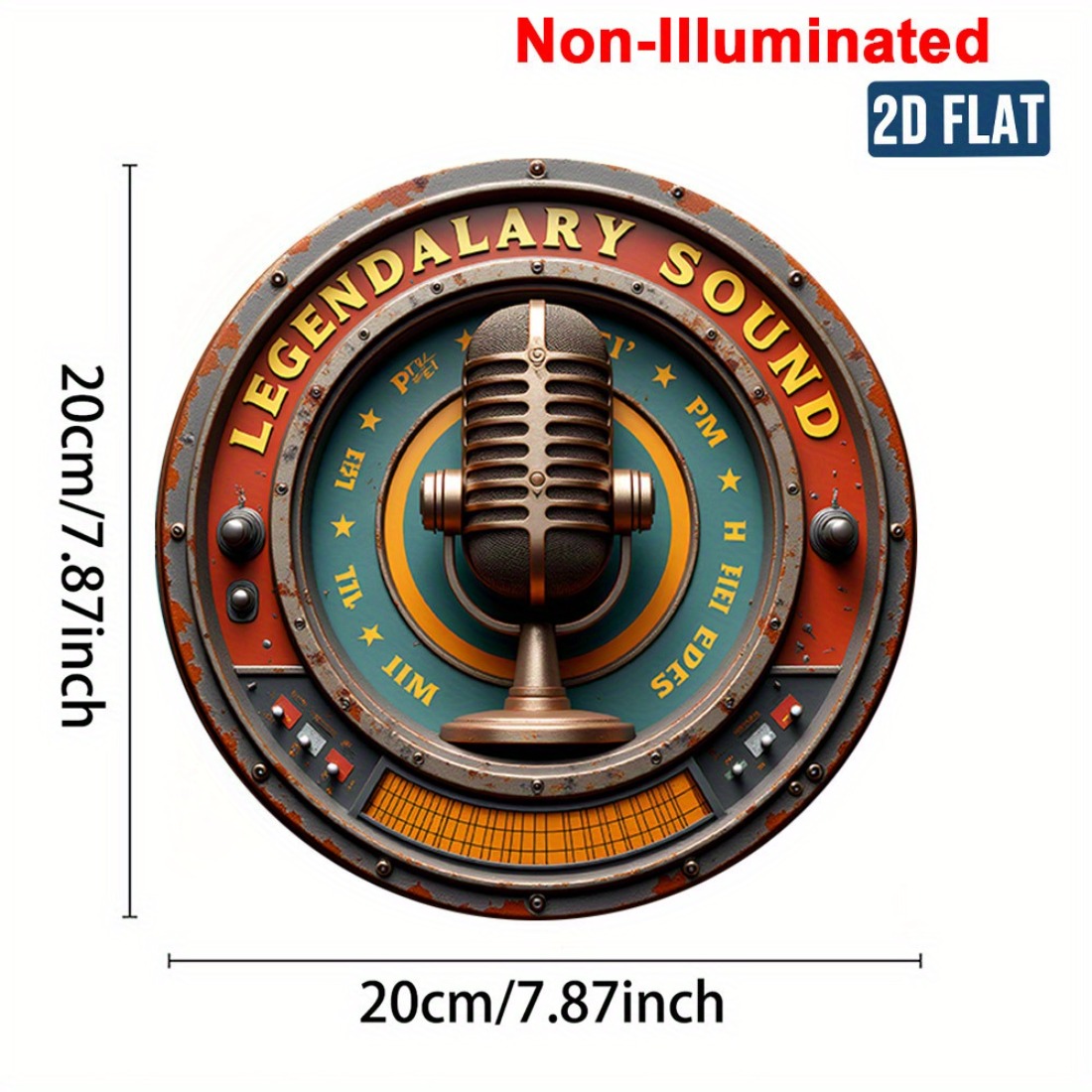 Vintage Stereo Wall Art 2D Met - Brass Weight Plate avaliação e preço