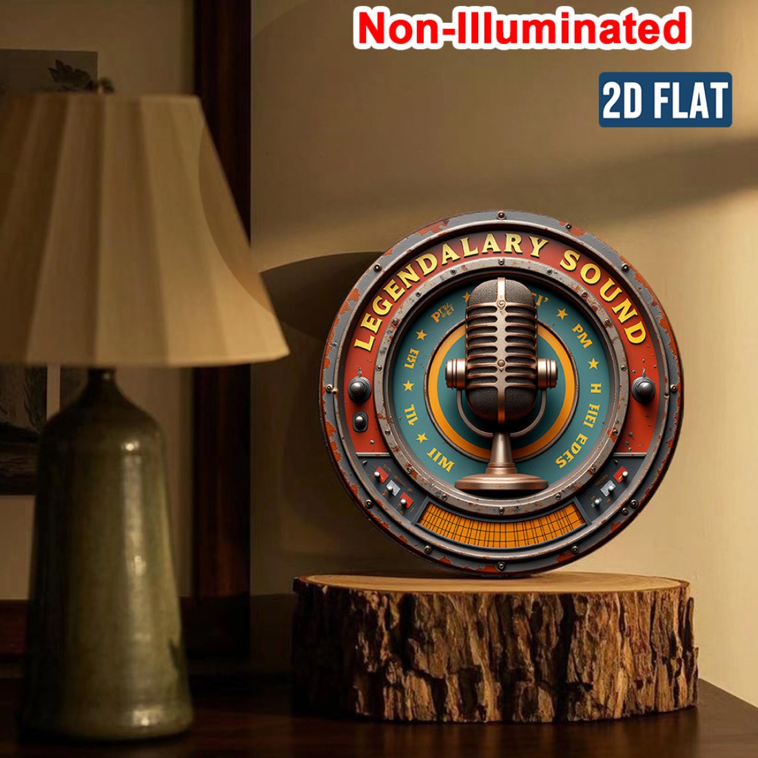 Vintage Stereo Wall Art 2D Met - Brass Weight Plate avaliação e preço