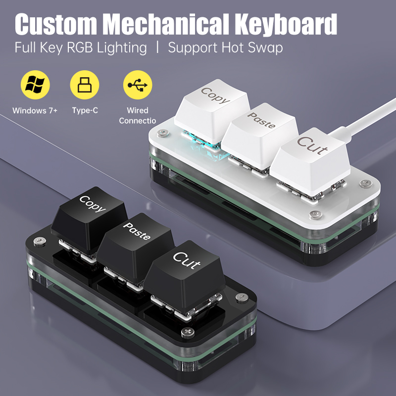 3 Keys Macro Programming Mini  - Gaming Keyboard Mini avaliação e preço