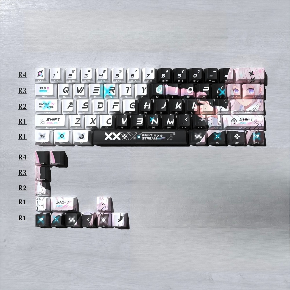 Double-shot Side Print Thocky  - Gaming Keyboard Thocky avaliação e preço
