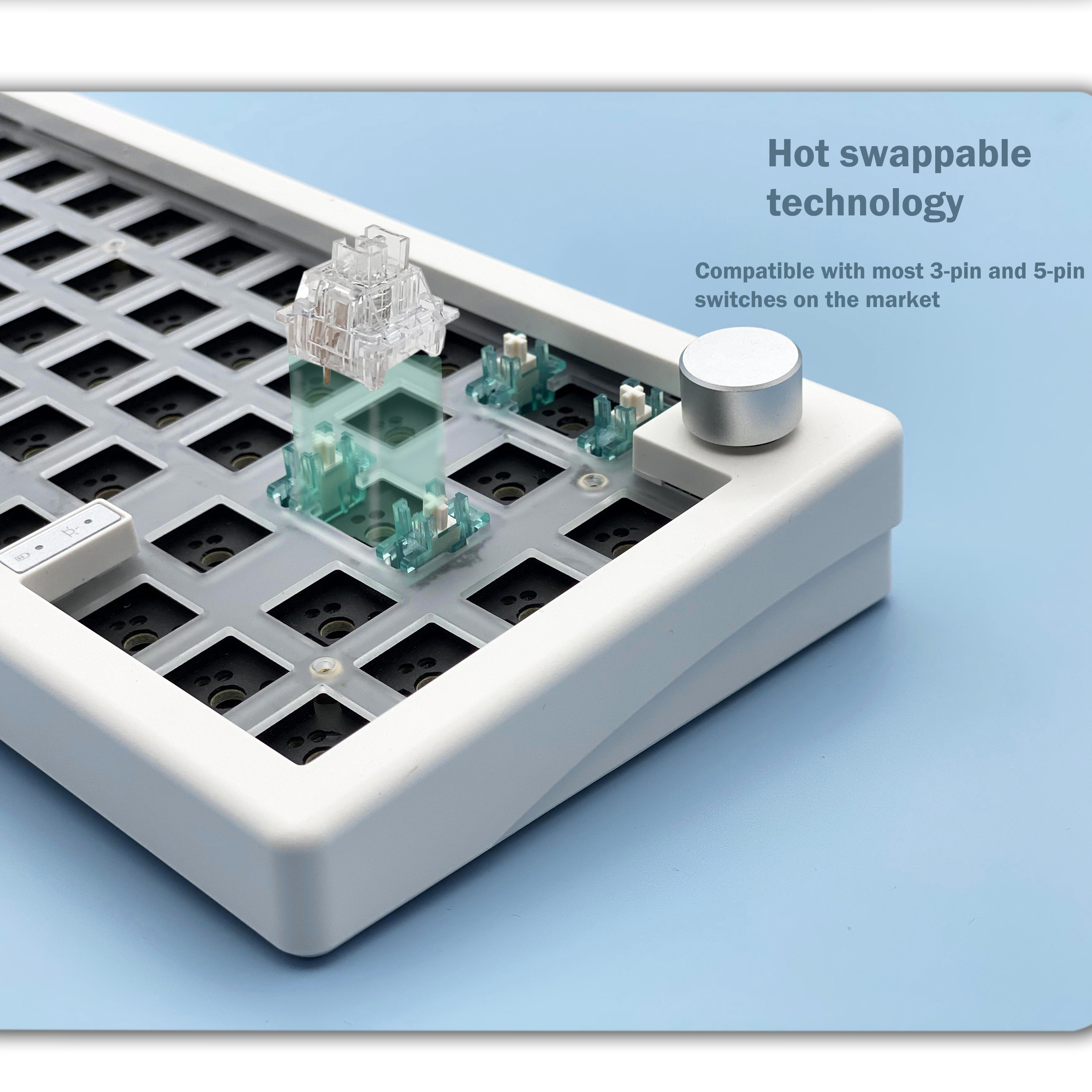 GMK67 65% Gasket Bluetooth 2.4 - Hot Swap Pcb avaliação e preço