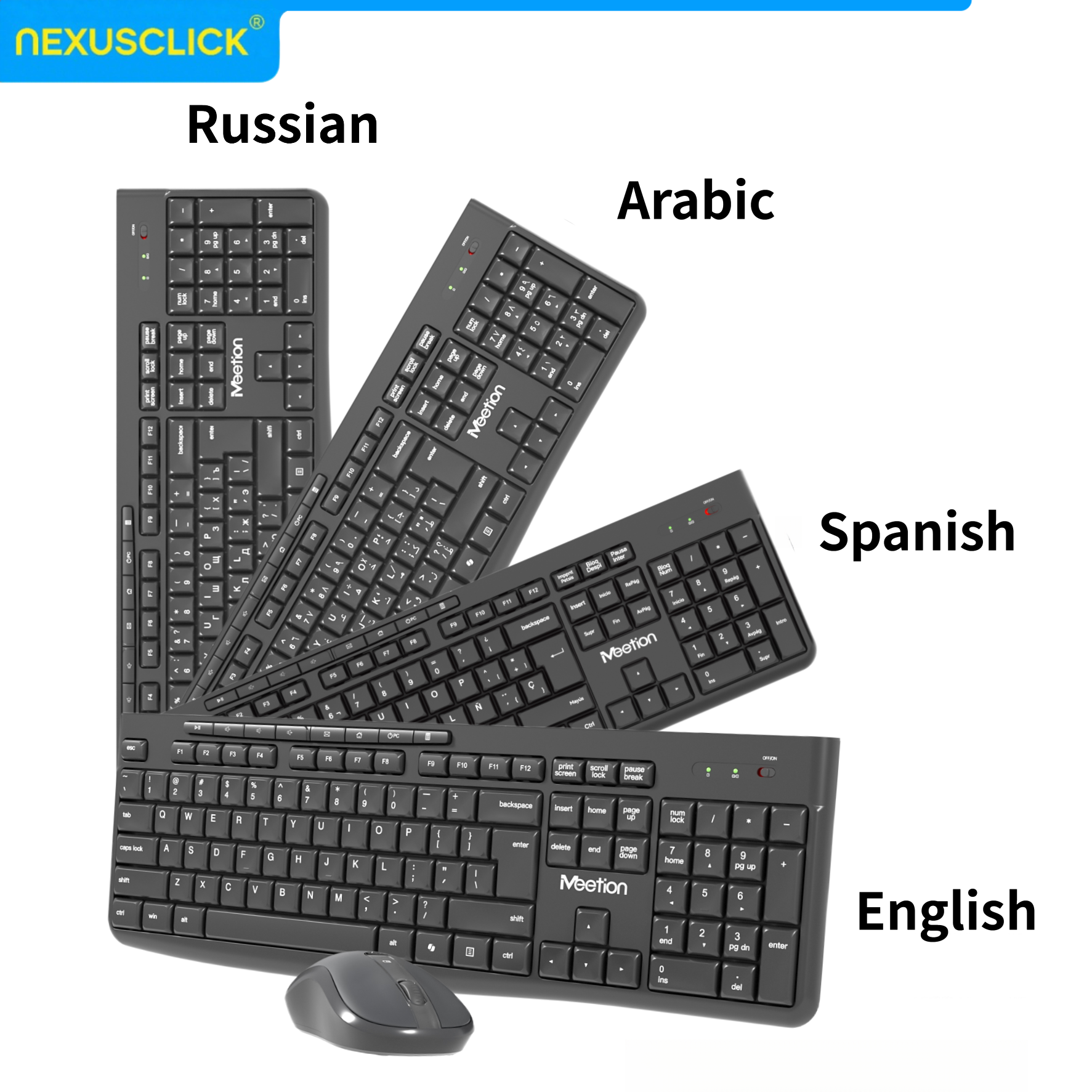 NexusClick Low-Profile Ergonom - Gaming Keyboard And Mouse Combo Wireless avaliação e preço