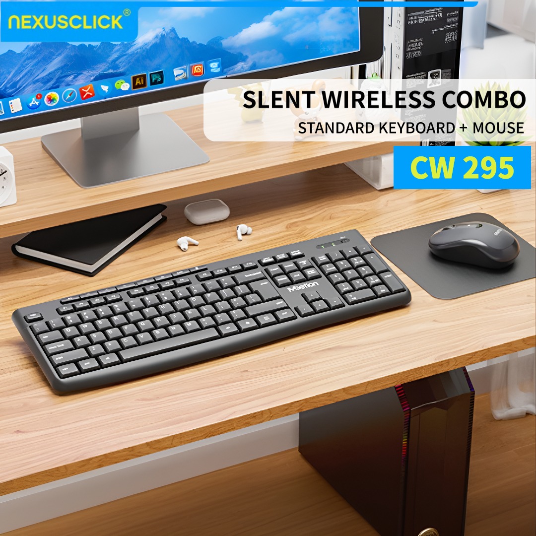 NexusClick Low-Profile Ergonom - Gaming Keyboard And Mouse Combo Wireless avaliação e preço