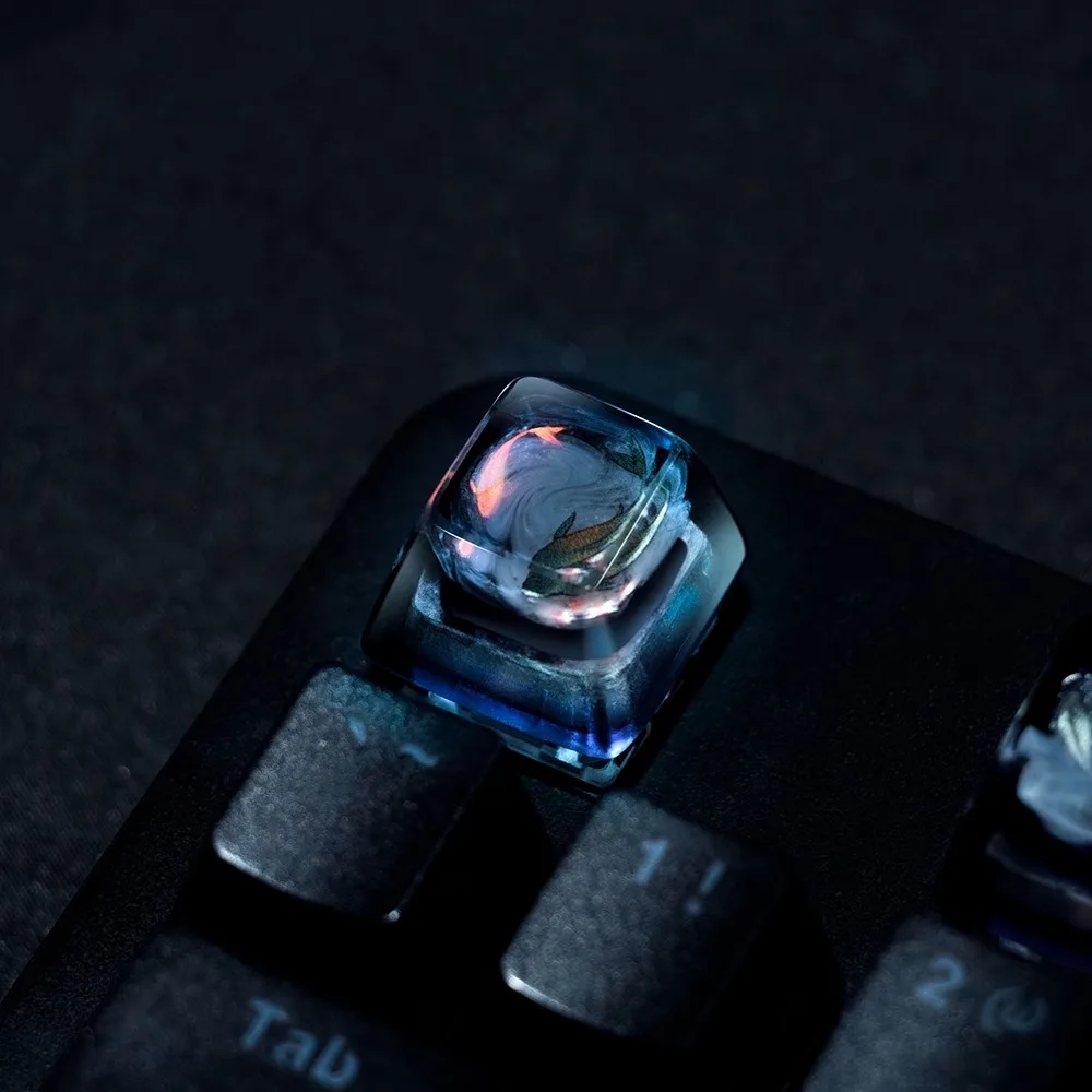 Original Chinese Style Koi Fis - Keyboard Gaming Transparent avaliação e preço