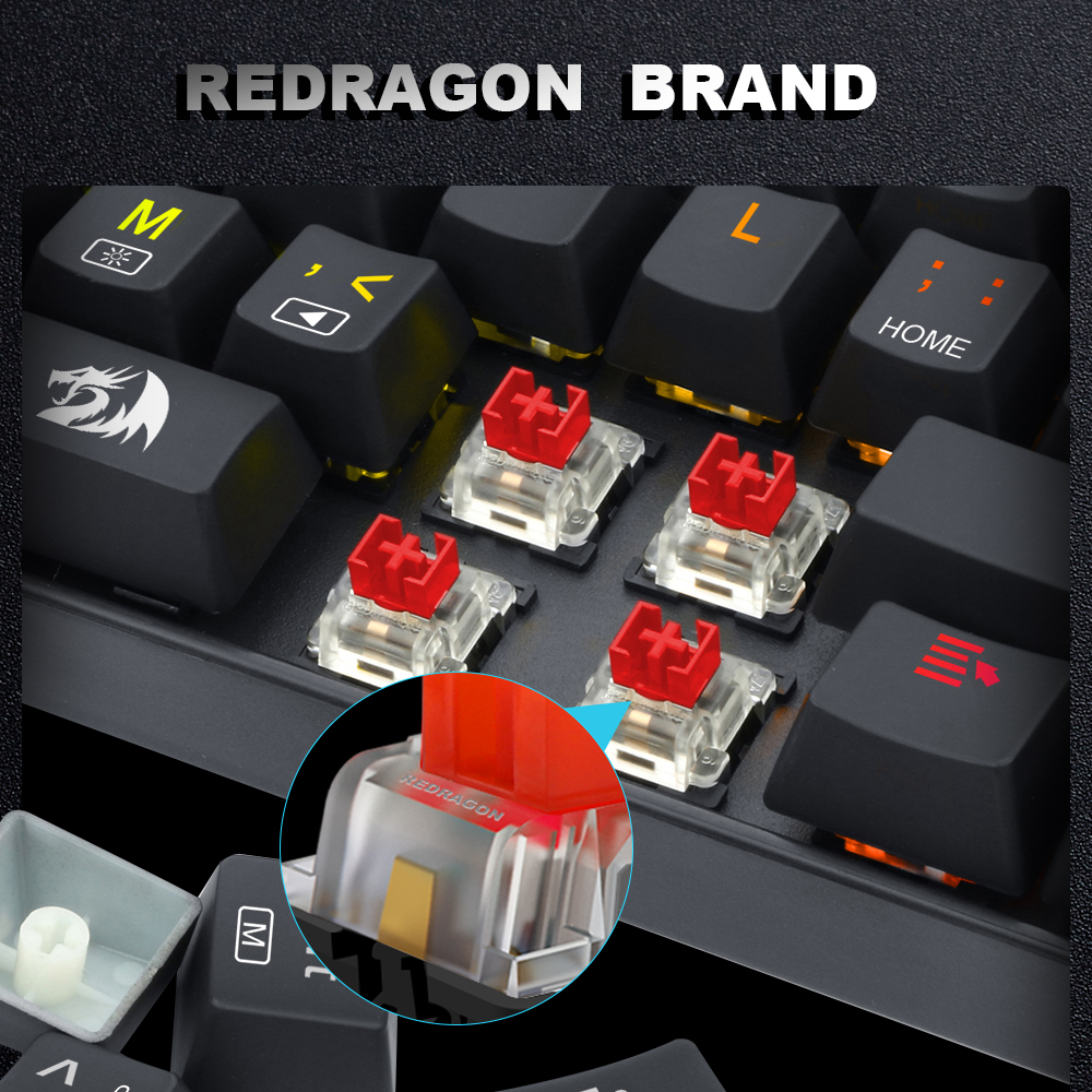 REDRAGON SMD RGB MX switch 3Pi - Gaming Keyboard Blue Switches avaliação e preço