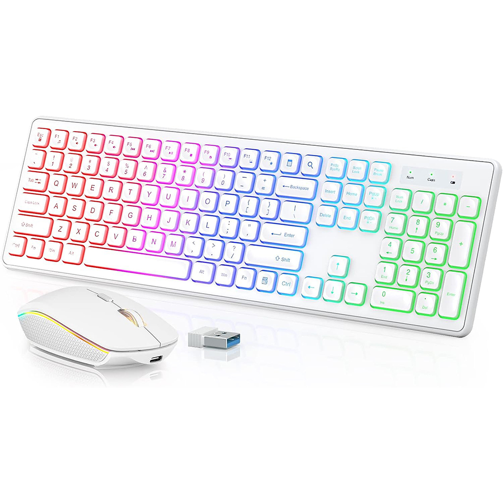 Backlit Wireless Keyboard and  - Gaming Keyboard Mouse Set avaliação e preço